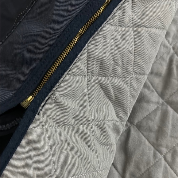 BULWARK Insulated Navy Blue Workwear Jacket - with zip extra layer - men's LARGE - Picture 8 of 10